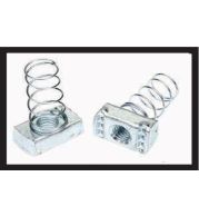 Spring Nuts – U-Nut Channel Nuts for Strut and Unistrut Systems – Steel Spring Steel with Threaded Plate, M6-M12, Pre-Assembled for Electrical Conduit, Pipe Supports and Framework